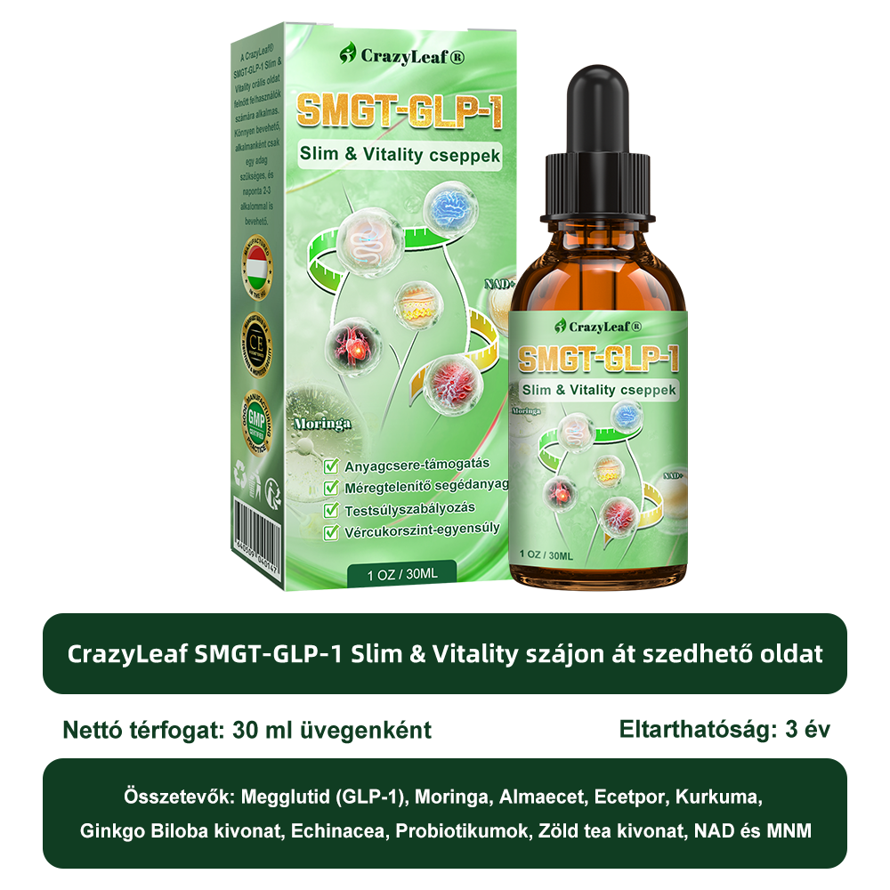 🍏𝐓𝐞𝐥𝐣𝐞𝐬 𝐭𝐞𝐬𝐭 𝐞𝐠é𝐬𝐳𝐡𝐞𝐠é𝐠𝐞 𝐢𝐭𝐭 𝐤𝐞𝐳𝐝ő𝐝𝐢𝐤 ✅ 𝐂𝐫𝐚𝐳𝐲𝐋𝐞𝐚𝐟® 𝐆𝐋𝐏-𝟏 𝐌𝐎𝐑𝐈𝐍𝐆𝐀 𝐅𝐨𝐠𝐲ó𝐤ú𝐫á𝐬 🛡️ & 𝐄𝐠é𝐬𝐳𝐡𝐞𝐠𝐟𝐨𝐤𝐨𝐳ó 𝐂𝐬𝐞𝐩𝐩𝐞𝐤 💪 – Magas vérnyomás, pajzsmirigy alulműködés, magas vércukor, elhízás, bőr feszesítése
