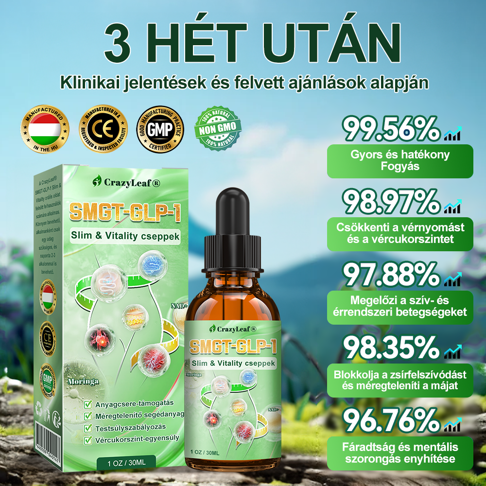 🍏𝐓𝐞𝐥𝐣𝐞𝐬 𝐭𝐞𝐬𝐭 𝐞𝐠é𝐬𝐳𝐡𝐞𝐠é𝐠𝐞 𝐢𝐭𝐭 𝐤𝐞𝐳𝐝ő𝐝𝐢𝐤 ✅ 𝐂𝐫𝐚𝐳𝐲𝐋𝐞𝐚𝐟® 𝐆𝐋𝐏-𝟏 𝐌𝐎𝐑𝐈𝐍𝐆𝐀 𝐅𝐨𝐠𝐲ó𝐤ú𝐫á𝐬 🛡️ & 𝐄𝐠é𝐬𝐳𝐡𝐞𝐠𝐟𝐨𝐤𝐨𝐳ó 𝐂𝐬𝐞𝐩𝐩𝐞𝐤 💪 – Magas vérnyomás, pajzsmirigy alulműködés, magas vércukor, elhízás, bőr feszesítése